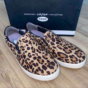 NWT : Dr Scholls : Madison Leopard print sneakers : size 7M